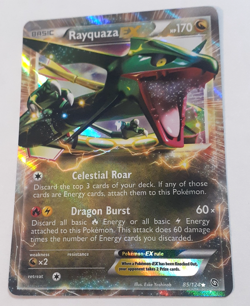 Rayquaza EX - 85/124 - Dragons Exalted Pokemon -near mint, see closeup photos - Image 1