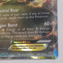 Rayquaza EX - 85/124 - Dragons Exalted Pokemon -near mint, see closeup photos - Image 4