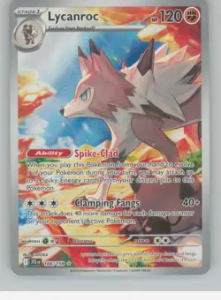 Lycanroc 166/159 Illustration Rare Journey Together Pokemon Holo Near Mint - Image 1