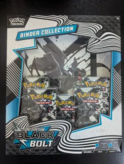 Pokemon TCG Scarlet & Violet Black Bolt Binder Collection Box Factory Sealed - Image 1