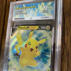 Pokemon ACE 9 Pikachu V promo black star 2022 SWSH198 Mint - Image 2