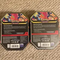 Pokemon Mega Charizard Tins (X & Y) SET of 2 Tins - Image 3