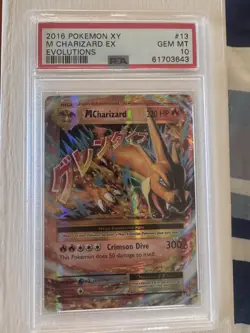 2016 Pokemon XY Evolutions M Charizard EX #13/108 PSA 10 - Image 1