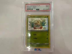 Pokemon Rowlet Hidden Fates Holo Rare #SV2 PSA 9 Mint - Image 1