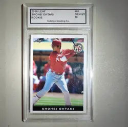 Shohei Ohtani 2018 The National #01 Rookie Card RC Angels/Dodgers 1st Graded 10 - Image 1