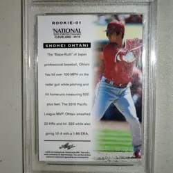 Shohei Ohtani 2018 The National #01 Rookie Card RC Angels/Dodgers 1st Graded 10 - Image 2