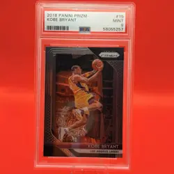 2018-19 Panini Prizm Kobe Bryant Base #15 Los Angeles Lakers PSA 9 Basketball - Image 1