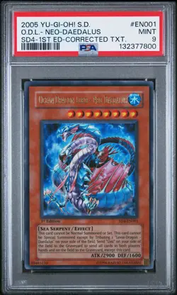 2005 1ST ED-CORRECTED TEXT #EN001 OCEAN DRAGON LORD - NEO-DAEDALUS PSA 9 - Image 1