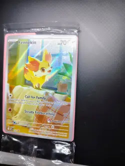 Fennekin Pokemon Center Stamp Sealed 080 Mega Evolutions Promo NM - Image 3