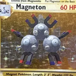 Pokemon TCG Base Set Magneton 9/102 Holo Rare Unlimited 1999 English - Image 4