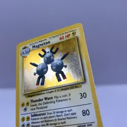 LP - Magneton 9/102 Holo Rare Base Set Pokemon Card 1999 WOTC TCG Vintage - Image 4