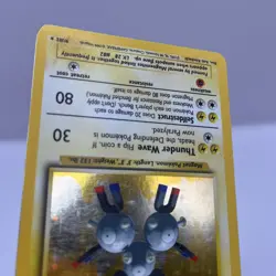 LP - Magneton 9/102 Holo Rare Base Set Pokemon Card 1999 WOTC TCG Vintage - Image 5