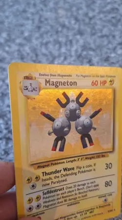 Pokemon Cards Magneton Base Set 9/102 Holo Rare MP Pokemon TCG WOTC Vintage 1999 - Image 4