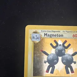 Pokemon TCG Magneton Base Set Holo Unlimited Rare Card 9/102 Vintage - Image 5