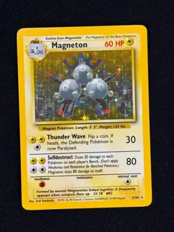 Magneton 9/102 Pokemon TCG Base Set Holo Unlimited Holo Rare - Image 1