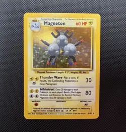Pokemon TCG Wizards Base Set Magneton Holo Rare 9/102 60HP 1999 English - Image 1