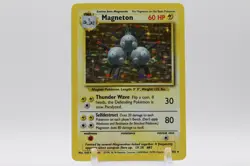 Pokemon TCG Magneton 9/102 Base Set Holo Rare 60 HP English 1999 - Image 1