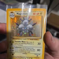 Pokemon TCG Magneton Base Set 9/102 Unlimited Holo Holo Rare 1999 WOTC - MP - Image 4