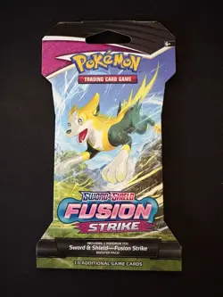 Pokemon TCG: Sword & Shield-Fusion Strike Sleeved Booster Pack - 10 Cards - Image 1