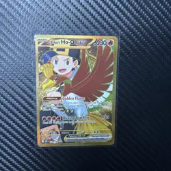 Pokemon TCG: Ethans Ho-oh EX 239/182 Destined Rivals Full Art Hyper Rare Gold NM - Image 1