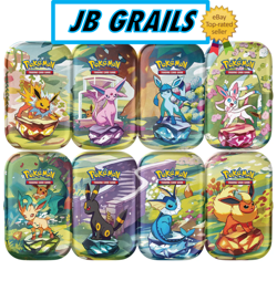 🔥 Pokemon Prismatic Evolutions Mini Tin 8-pack with Promo Cards OPENED NO PACKS - Image 2