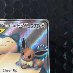 Eevee & Snorlax GX (Full Art) 171/181 Sm-Team Up Holo - Image 2