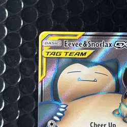 Eevee & Snorlax GX (Full Art) 171/181 Sm-Team Up Holo - Image 3