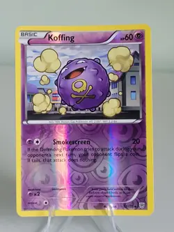 Pokemon Card, Koffing, Reverse Holo, Plasma Storm, 57/135, MT/NM - Image 1