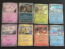 Pokemon Eeveelution Complete Holo 8 Card Set Lot SV: Prismatic Evolutions - Image 1