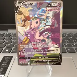 Pokemon TCG Mew V 251/264 Fusion Strike Ultra Rare Holo Full Art Eng HP 180 - Image 1
