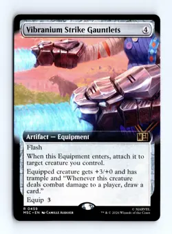 Vibranium Strike Gauntlets (Extended Art) 0459 MTG Commander Marvel Super Heroes - Image 1