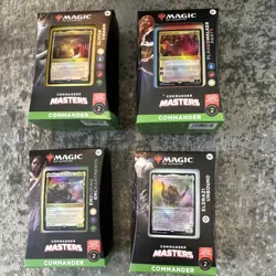 MTG Commander Masters Set of 4 Commander Decks Sealed Eldrazi Unbound Sliver - Image 1