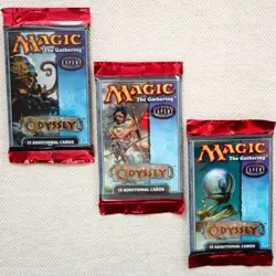 MTG: 3 ODYSSEY Sealed Booster Pack Lot from Box -One of Each Art Cover - English - Image 1