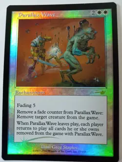 MTG Parallax Wave, FOIL, NM++, Nemesis, Touched Twice On Edges Never Played - Image 1