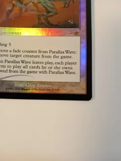 MTG Parallax Wave, FOIL, NM++, Nemesis, Touched Twice On Edges Never Played - Image 3