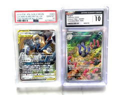 PSA 10 Lucario & Melmetal GX + CGC 10 Wugtrio | Pokemon Slab Lot | Gem Mint - Image 1