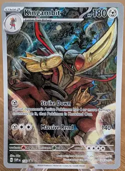 Kingambit 180HP Holo Illustration Rare 130 Scarlet & Violet Promo Pokemon - Image 1