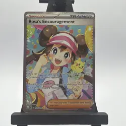 Pokemon TCG Rosa’s Encouragement 123/088 SAR Full Art Pack Fresh Full Art NM - Image 1