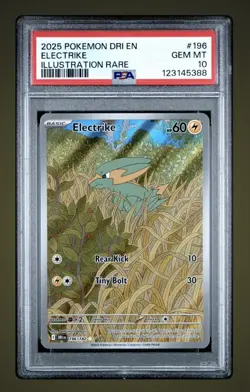 PSA 10 - Electrike 196/182 Illustration Rare Destined Rivals - Pokemon - Image 1