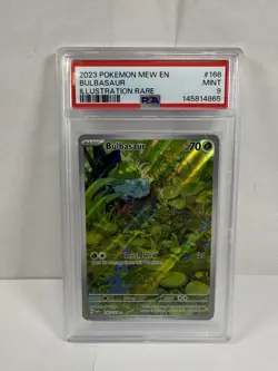 Pokemon Bulbasaur 166 151 Illustration Rare PSA 9 - Image 1
