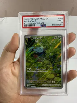 Pokemon Bulbasaur 166 151 Illustration Rare PSA 9 - Image 2