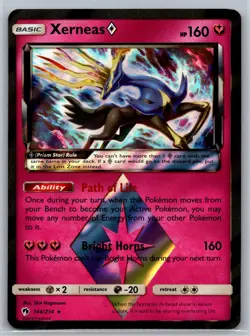 Xerneas ◇ 144/214 Prism Star Rare Lost Thunder LP Pokemon - Image 1