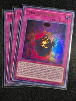 Yugioh - 3x Cubic Ascension DUOV-EN047 1st Edition Ultra Rare NM - Image 1