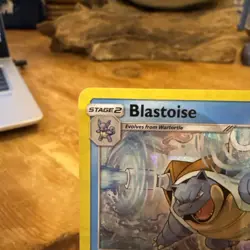 Pokemon TCG Blastoise Sun Moon Team Up Card 25/181 Cracked Ice Holo - Image 2