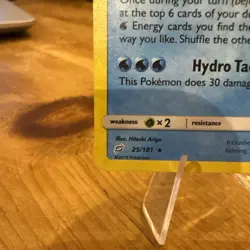 Pokemon TCG Blastoise Sun Moon Team Up Card 25/181 Cracked Ice Holo - Image 5