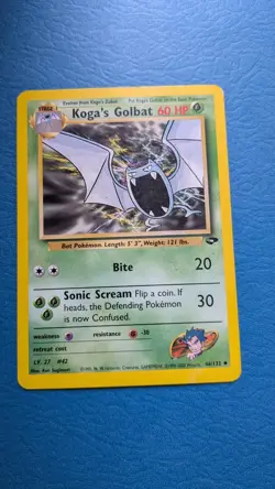 Koga’s Golbat 46/132 Gym Challenge - Vintage WOTC Pokemon Card - Image 1