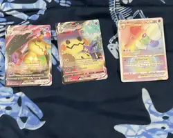 Pokemon TCG Crown Zenith Galarian Gallery 3-Card Holo Full Art Lot Mimikyu - Image 1