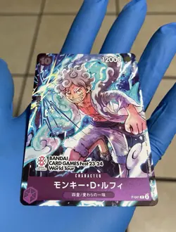 Luffy Bandai Card Games FEST 23-24 Promo P-041 ONE PIECE Card Japanese Monkey D. - Image 2
