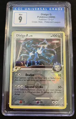 2009 Pokemon Platinum Dialga G 7/127 CGC 9 Mint Card Holo Cross Pokemon League - Image 1