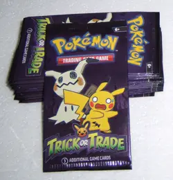 25 Packs Pokemon 2023 Halloween Trick or Trade 3 Card Booster Pack New & Sealed - Image 1